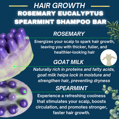 Rosemary Eucalyptus Hair Growth Shampoo Bar