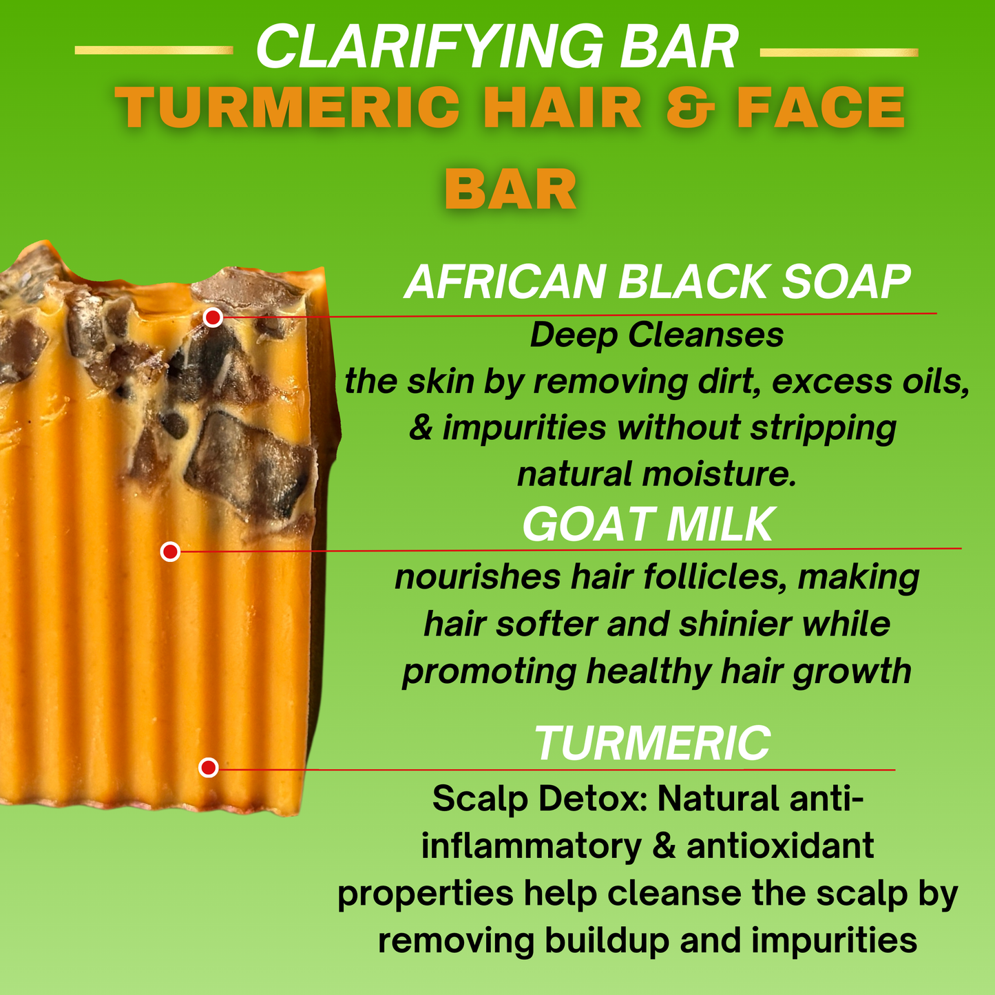 Turmeric Hair & Face Bar