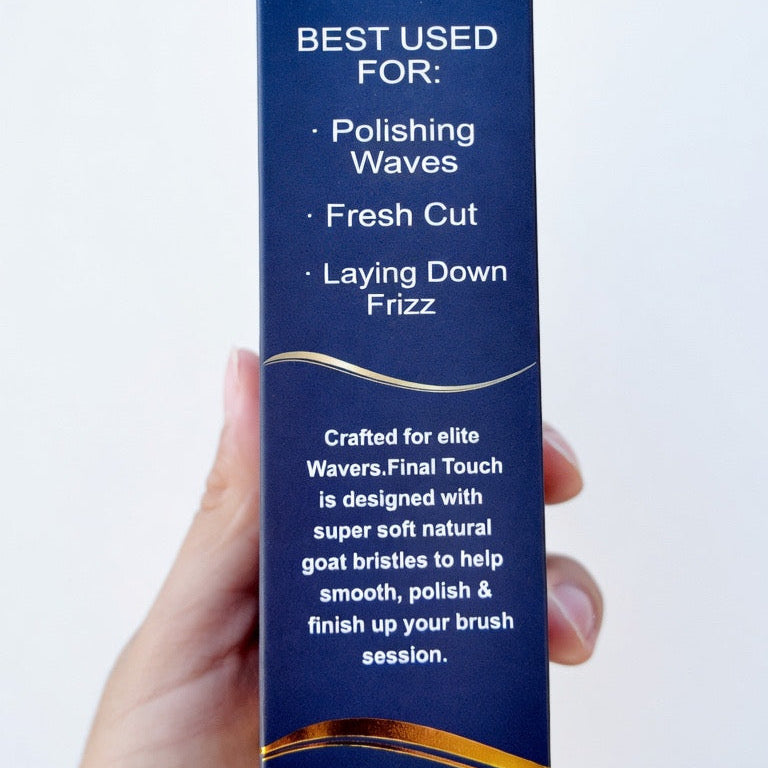 Final Touch™ Goat Bristle Wave Brush