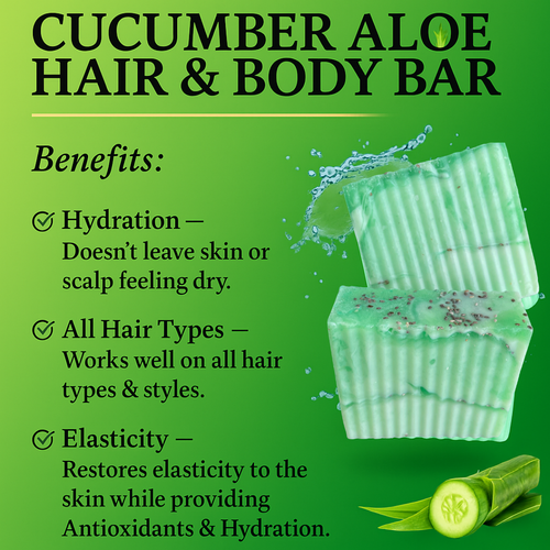 Cucumber Aloe Hair & Body bar